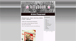 Desktop Screenshot of kittyboom.com